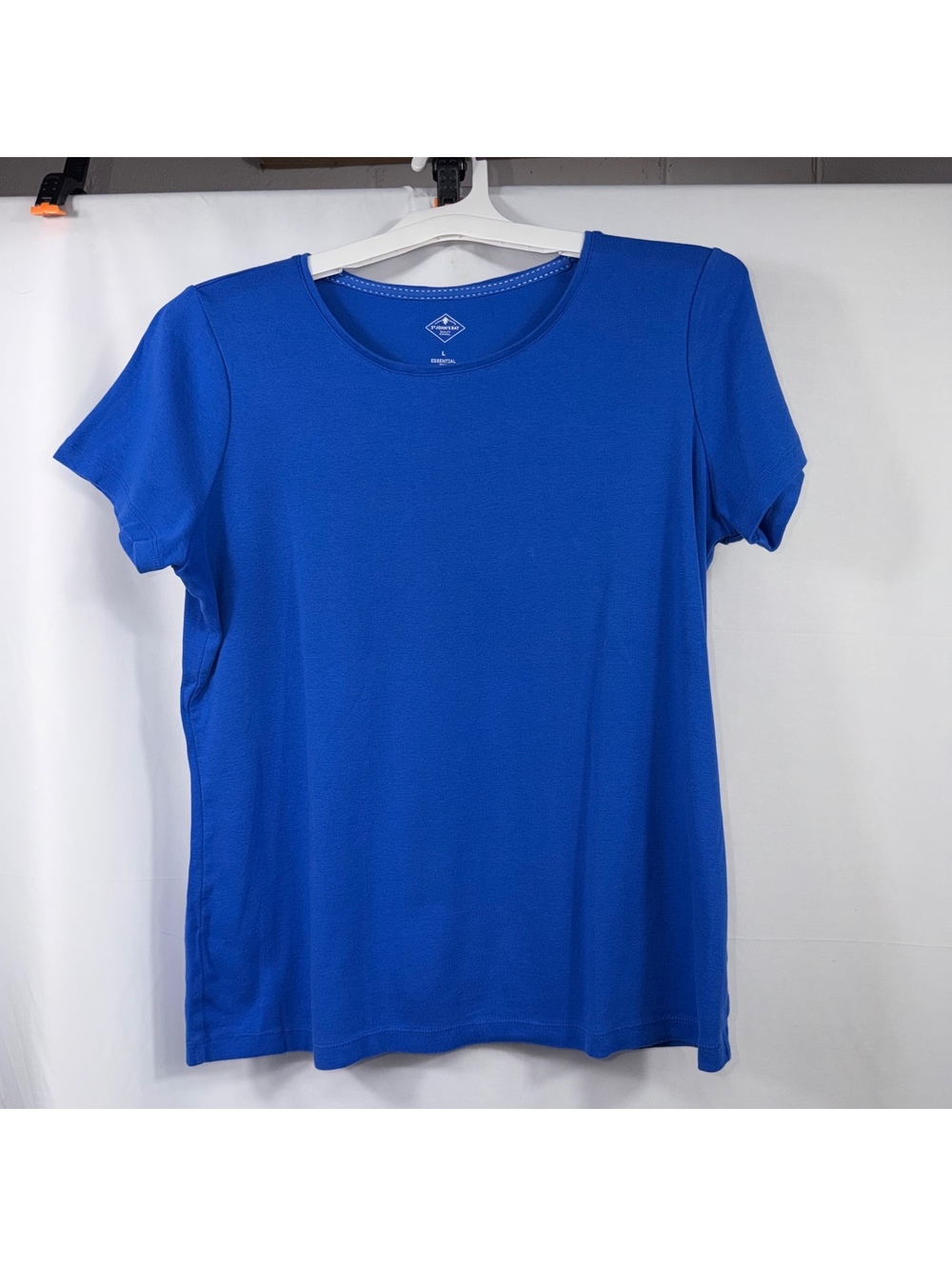 St John’s Bay Women’s L Blue Essential Cotton Tee
